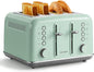 BUYDEEM DT640 Retro 4 Slice Toaster, 7 Shade Settings, Extra Wide 1.5'' Slots by BUYDEEM