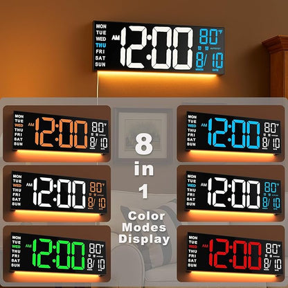 TrophyRak 16" Large Digital Wall Mount Clock, Count Down Timer, Big LED - Image 3