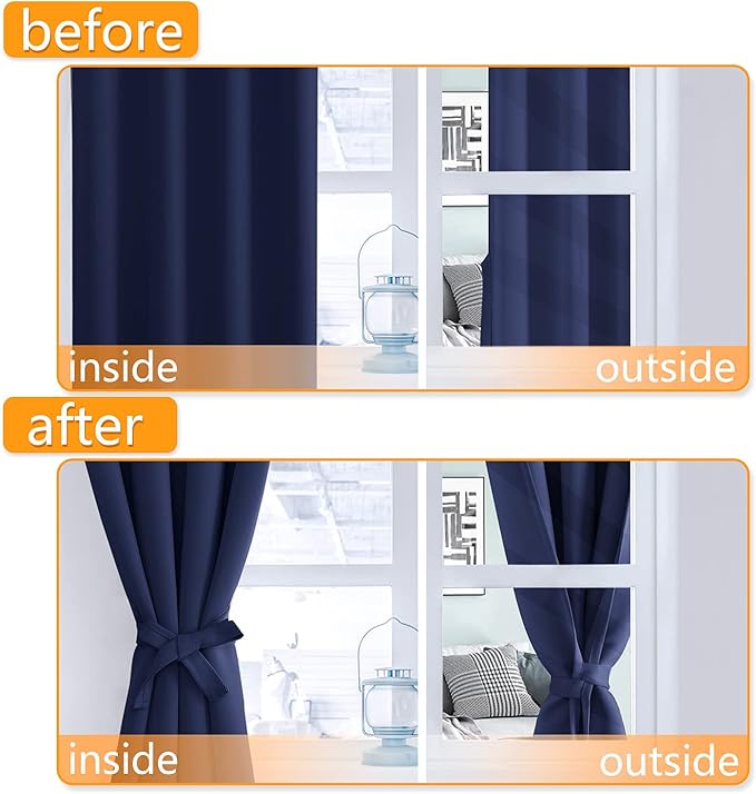 Hiasan Short Blackout Curtains for Bedroom - Image 5