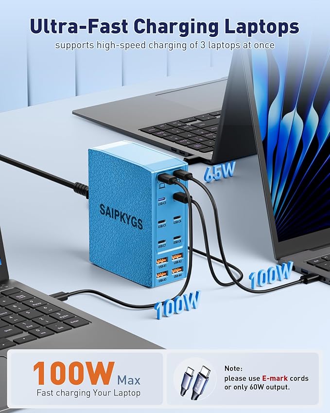 SAIPKYGS USB Charging Station, 12-Port USB C Charger Block - Image 3