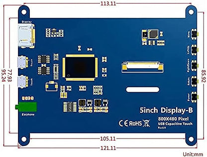 ELECROW 5 Inch Touch Screen Monitor - Image 4