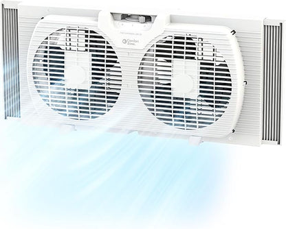 Comfort Zone Twin Window Fan by ComfortZone
