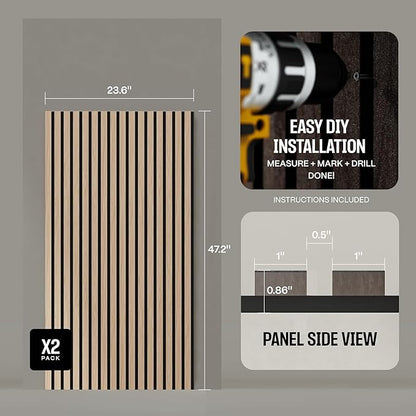 2-Pack Wood Panels for Wall - Image 4