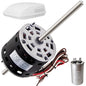 RV AC Fan Motor with Capacitor, 1/3 HP, 115 Volts, 1675 RPM, Replacement by Unknown