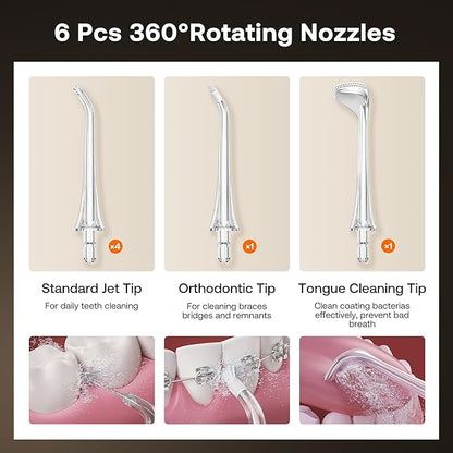 Bitvae Water Dental Flosser Teeth Pick, Cordless Flosser - Image 7