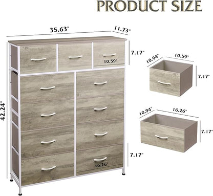 WLIVE Tall Dresser for Bedroom, Fabric Dressers Storage Tower, Dresser & Chest - Image 3
