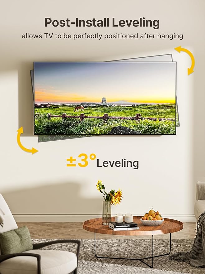 monTEK Long Arm TV Wall Mount for Most 23-65 Inch TVs, 37 Inch Long Extension - Image 8