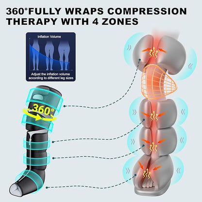 Leg Massager with Heat and Compression, Foot Massager - Image 3