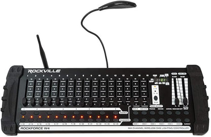 Rockville ROCKFORCE W4 384 Channel Wireless DMX Lighting Controller, MIDI by Rockville