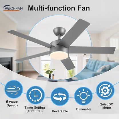 POCHFAN 52 inch Ceiling Fans - Image 2