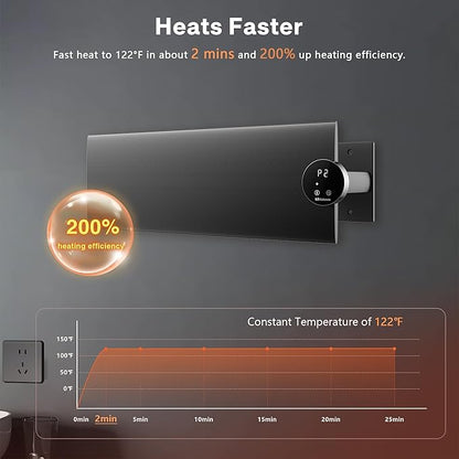 K&KALONZO Electric Towel Warmer, 18.8" W x 4.8" H Wall-Mounted Towel Heater - Image 2