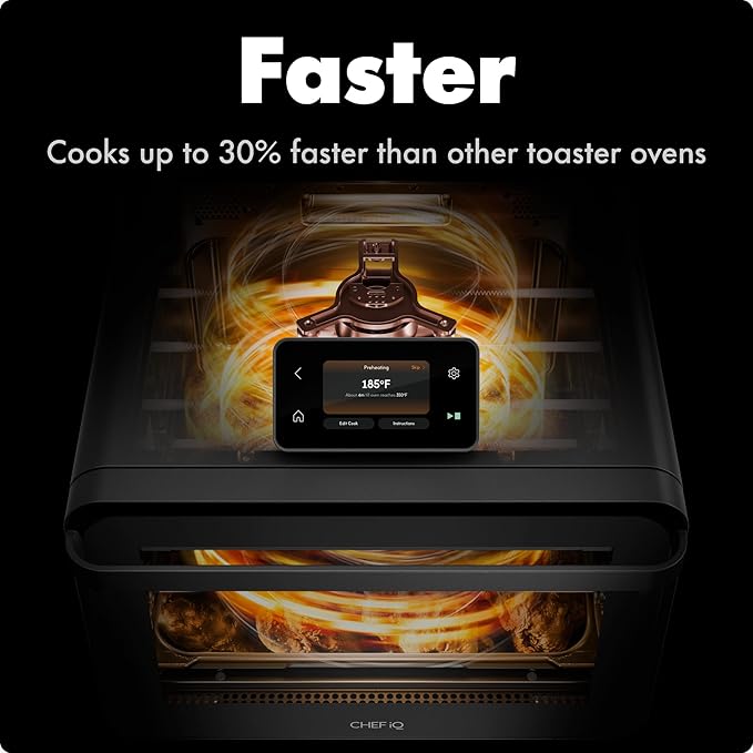 CHEF iQ MiniOven Smart Toaster Oven Air Fryer Combo, 11-in-1 Countertop - Image 3