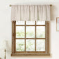 Faux Linen Tassel Kitchen Valances for Windows Modern Farmhouse Neutral Valance Curtains Topper Country Rustic Bathroom Small Window Treatment Boho Decor (54x15 inch, Natural)
