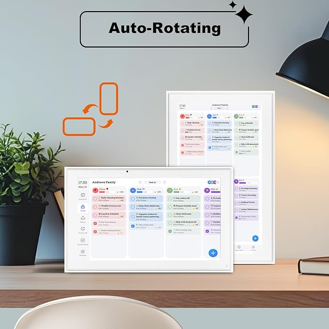 Digital Calendar, 10.1 Inch Wall Planner Electronic Calendar&Chore Chart - Image 5