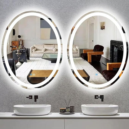26 x 40 Inch Oval LED Vanity Mirror - Image 7
