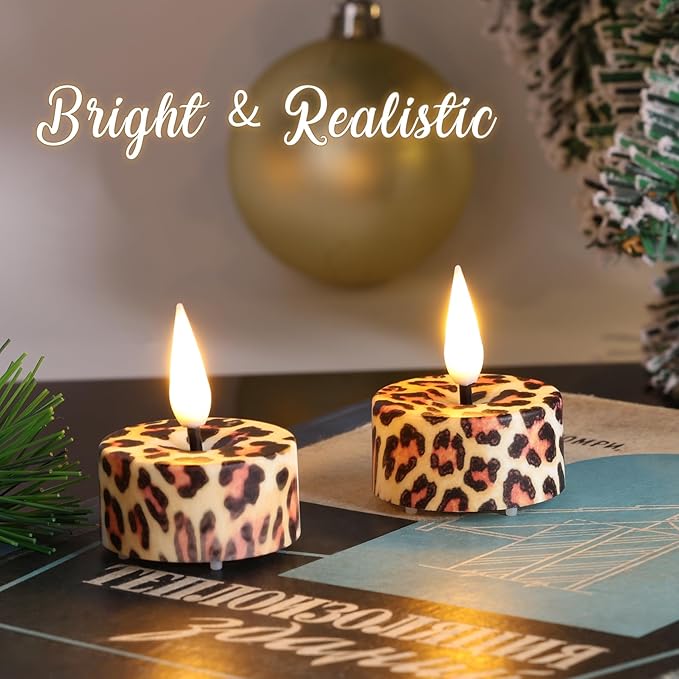 Eywamage Leopard Flameless Tealights - Image 3
