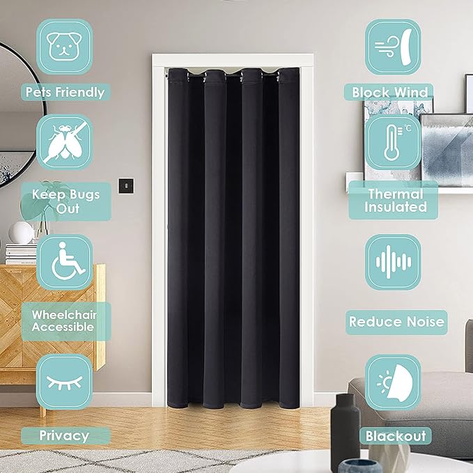 ChrisDowa Blackout Door Curtains - Image 2