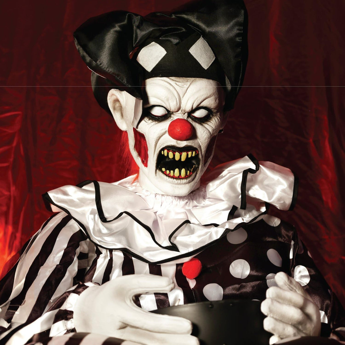 Haunted Hill Farm Hartley The Sitting Scare Clown by Tekky, Motion-Activated ...