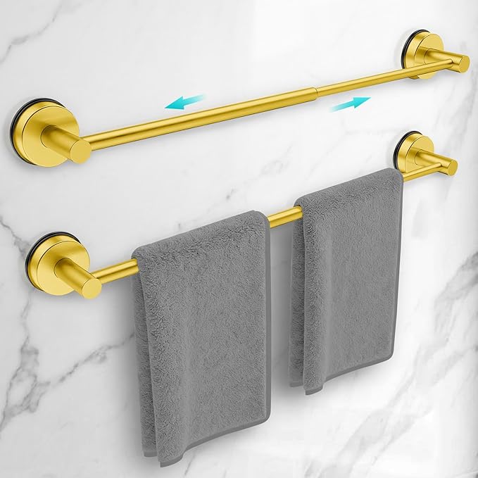 Adjustable Suction Cup Towel Bar by WingWider