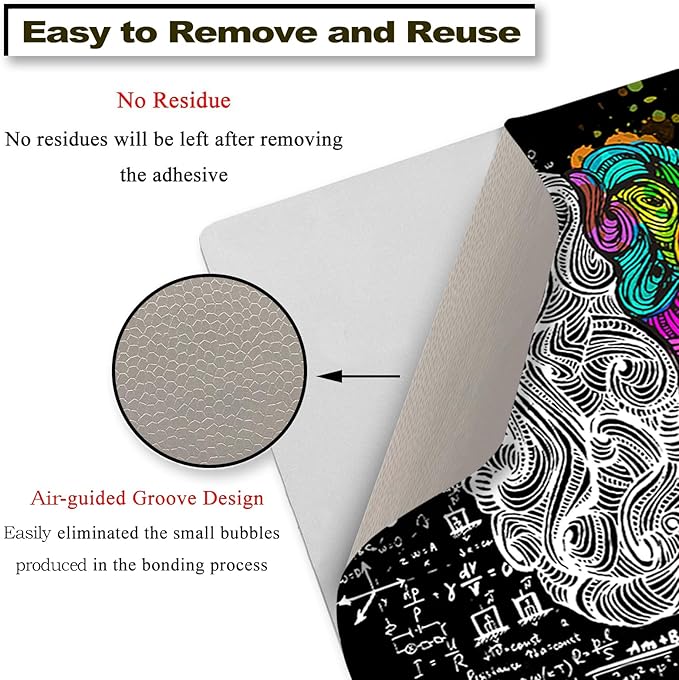 Laptop Skin Sticker Decal, Decorative Waterproof, Left & Right Brain - Image 4