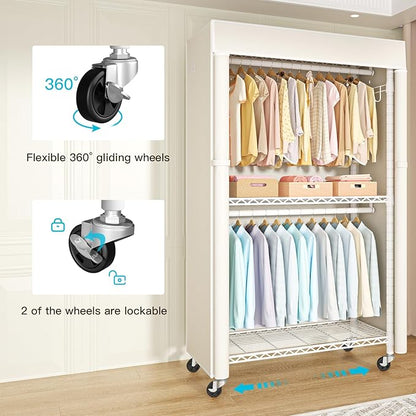 FUTASSI White Clothing Rack - Image 4