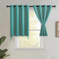 JIUZHEN Short Curtains Kitchen Half Window Blackout Curtains by JIUZHEN