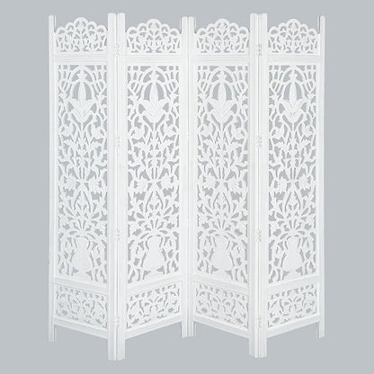 Lightnpro 4-Panel Wooden Room Divider 72"×72" by Lightnpro