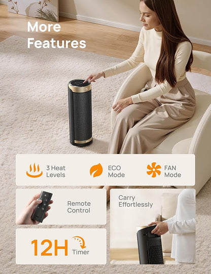 DREO Space Heater, 1500W Electric Heaters - Image 8