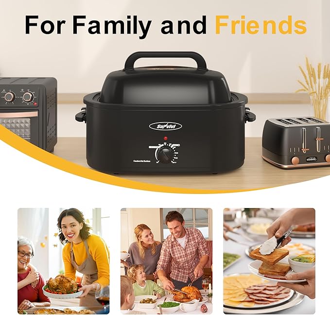 Sunvivi Roaster Oven, Electric Roaster Oven - Image 7