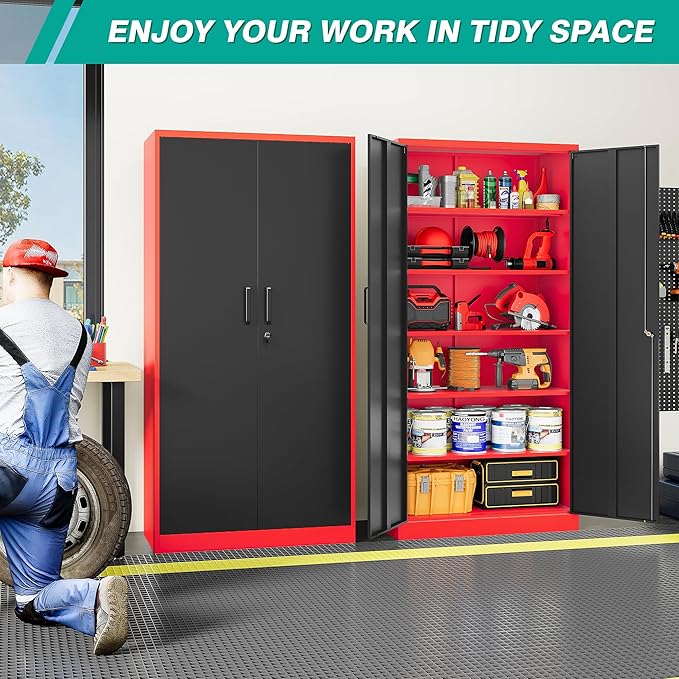 6 Tier Garage Storage Cabinet - Image 2