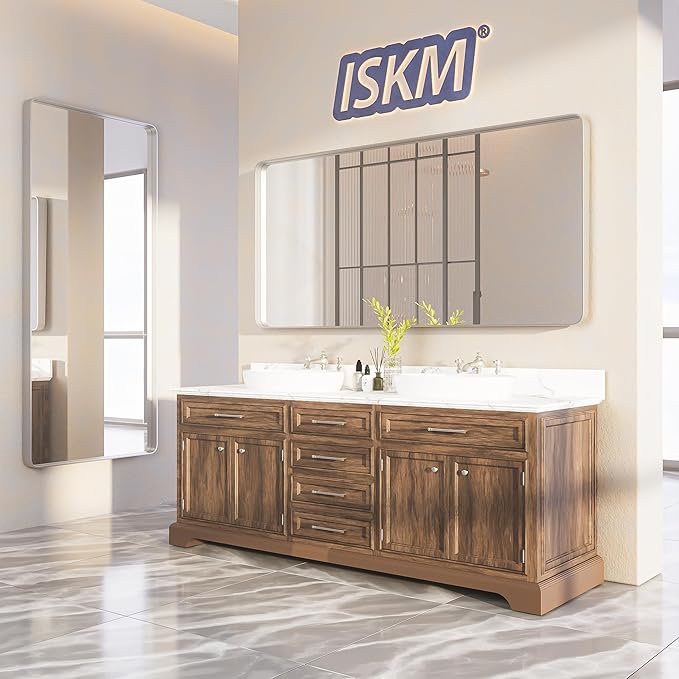 ISKM Metal Silver Frame Mirror - Image 7