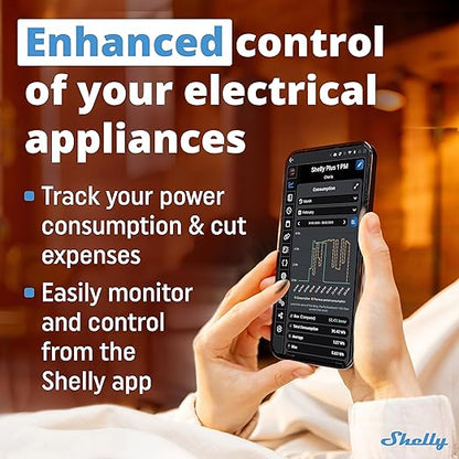 Shelly Plus 1PM | WiFi Smart Relay Switch - Image 4