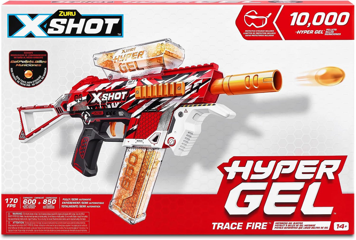 XSHOT Hyper Gel Trace Fire Blaster, Semi and Fully Automatic Gel Blaster &amp...