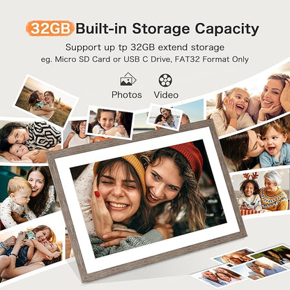 Frameo 10.1 Inch Digital Picture Frame, Digital Photo Frame WiFi, 32GB Memory - Image 4