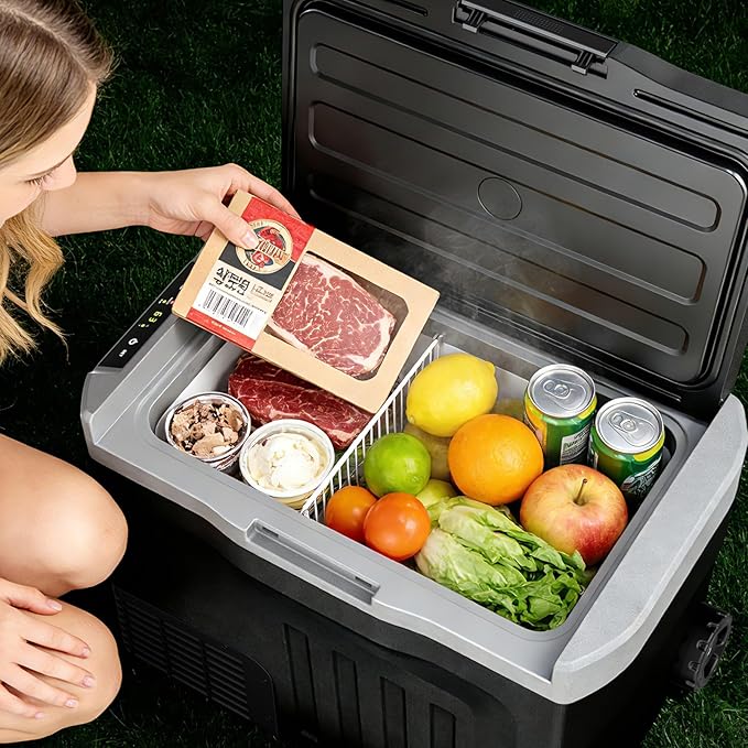12V Portable Refrigerator, 42 Quart Dual-Voltage 12V/24V DC Car Cooler - Image 8