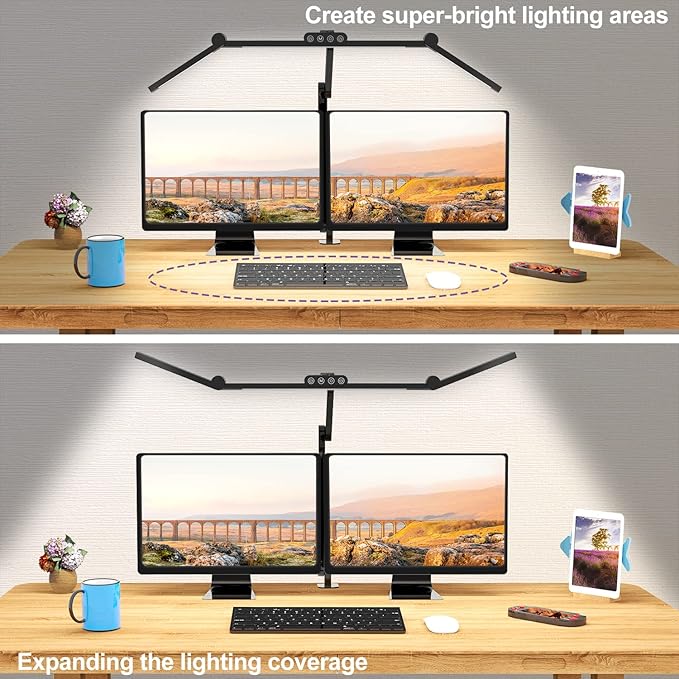 Micomlan Led Desk Lamp with Clamp, Architect Desk Lamp - Image 2