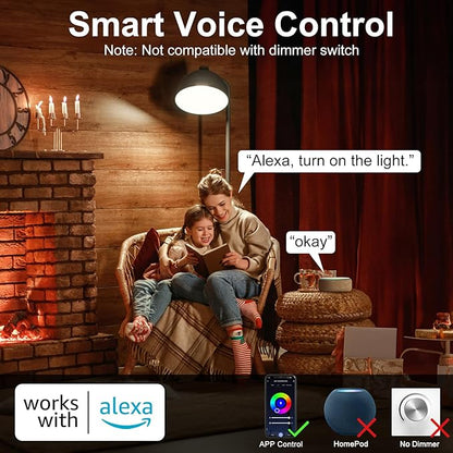 HYDONG Smart RGB Bulb, Smart Bulbs Compatible - Image 6