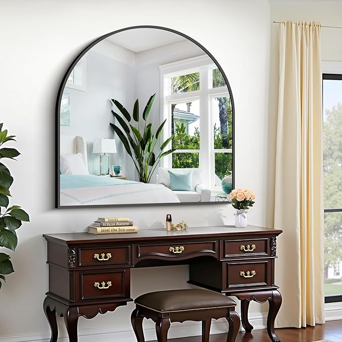 CIRCUMI Arched Wall Mirror, Metal Frame, Large Size - Image 6