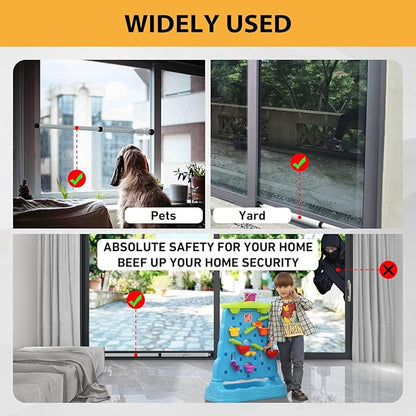 PBHEPJ Sliding Door Security Bar, 18.5-51 inch Adjustable Patio Door Security - Image 6