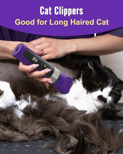 oneisall Cat Grooming Clippers for Matted Long Hair, 5-Speed Cat Grooming Kit - Image 7