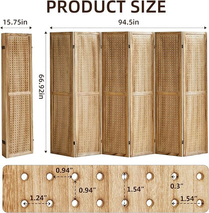 Aleesing 6 Panel Pegboard Display - Image 2