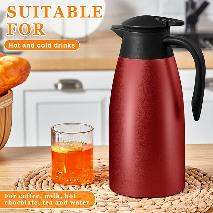 Norme 2 Pcs Thermal Coffee Carafe Insulated Stainless Steel Coffee Carafe - Image 6