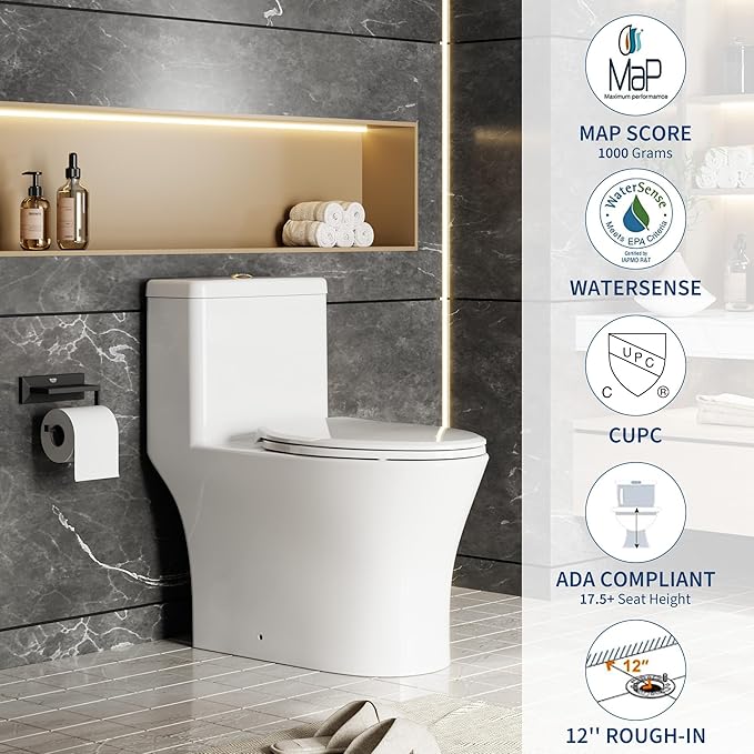 One Piece Toilet with ADA Height - Image 2