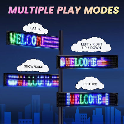 RAYHOME Scrolling Huge Bright Advertising LED Signs, Flexible USB 5V LED Store - Image 3