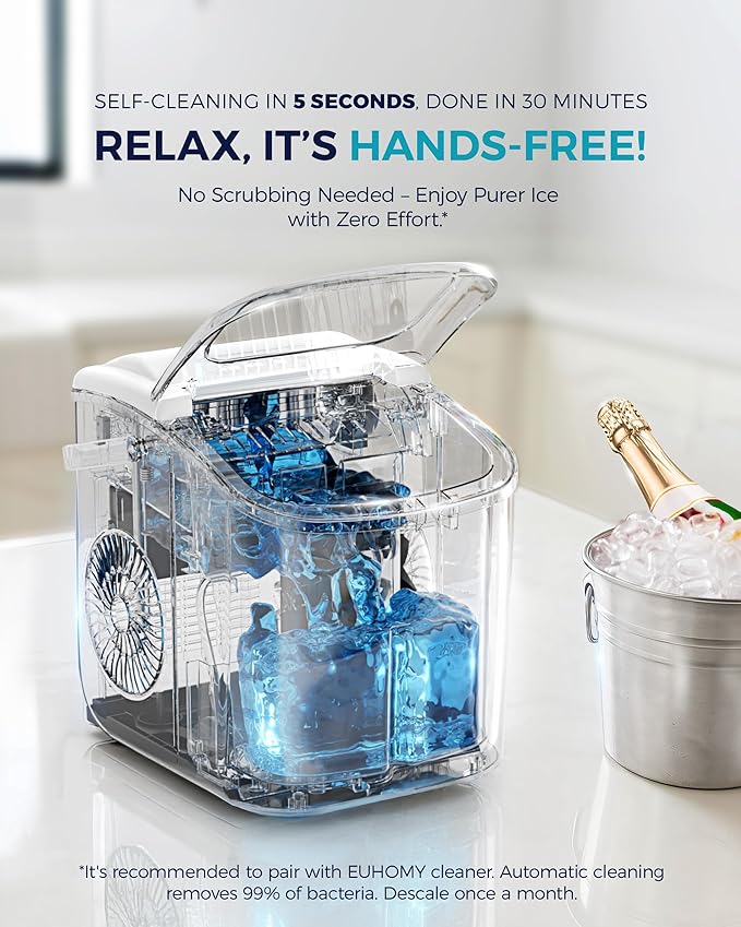 EUHOMY Countertop Ice Maker Machine - Image 5