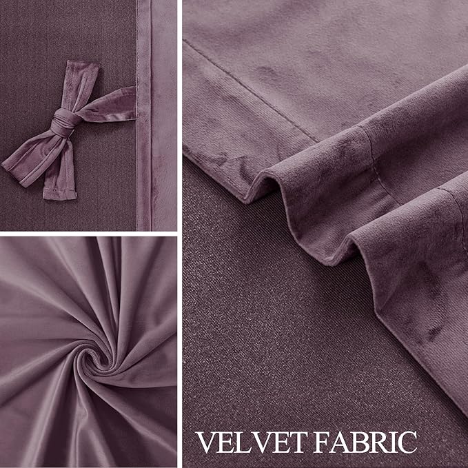 JIUZHEN Super Soft Velvet Curtains 120 inch, Thermal Insualted Smooth - Image 6