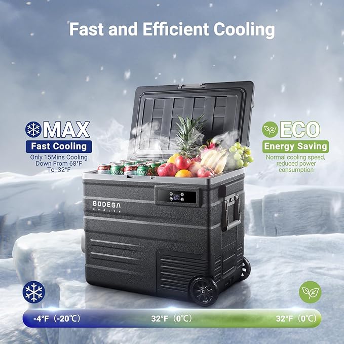 BODEGACOOLER 12 Volt Car Refrigerator, 68Quart Camping Fridge, RV Portable - Image 5