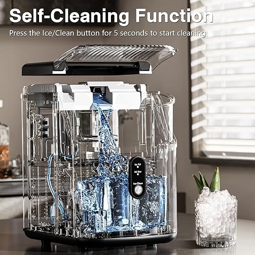 Antarctic Star Nugget Ice Maker Countertop, Chewable Nugget Ice Machine - Image 3
