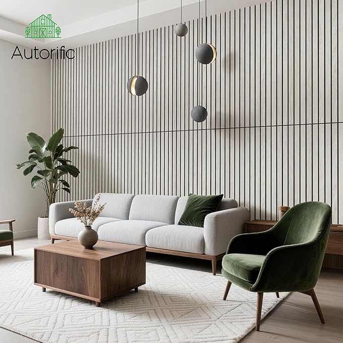 AUTORIFIC Wood Veneer Sound Panels, 10 Pack 47.2”x23.6” Wall Panels, Decorative - Image 6