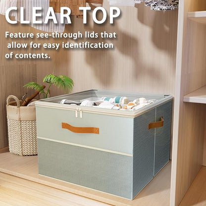 Shoe Organizer for Closet, 2 Pack Foldable Shoe Storage Organizer Box Bin - Image 4